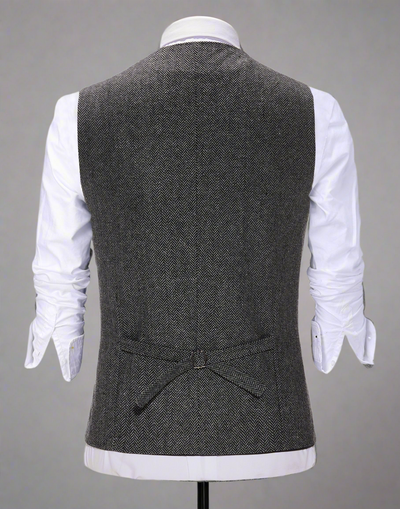 Alessandro – Klassische Herren-Herringbone-Weste