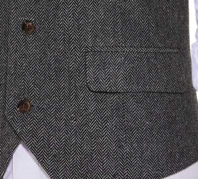 Alessandro – Klassische Herren-Herringbone-Weste