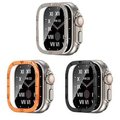 Tempered Glass Screen Protector Vollständiger Schutz für Apple Watch Ultra / Ultra2
