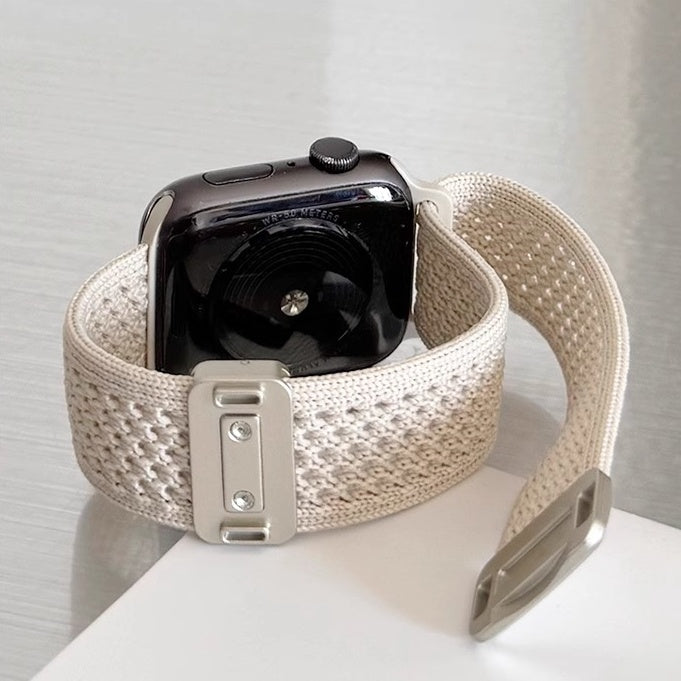 Geflochtenes Mesh-Nylon-Armband mit Magnetverschluss für die Apple Watch
