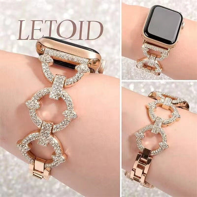 Bling-Diamant-Link-Armband für die Apple Watch