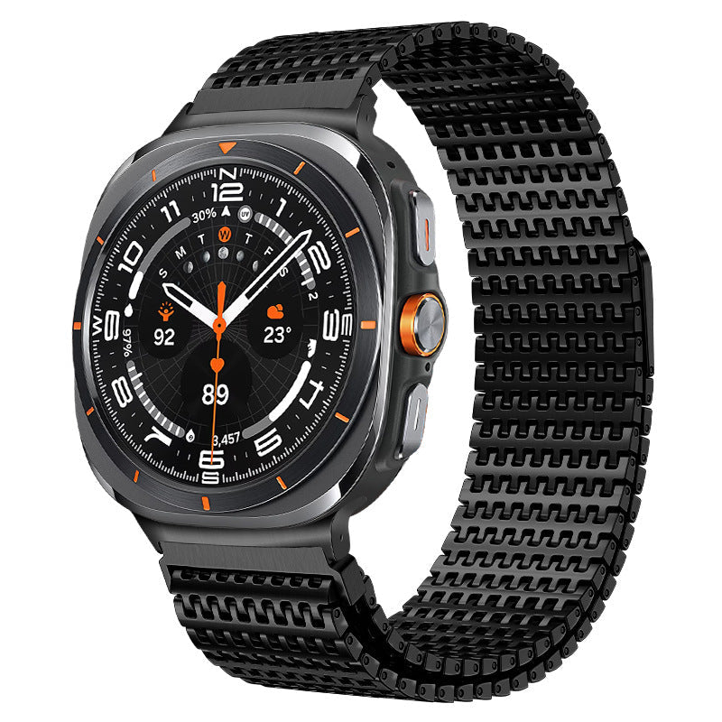Designer Domino Edelstahl Magnetband für Samsung Watch Ultra