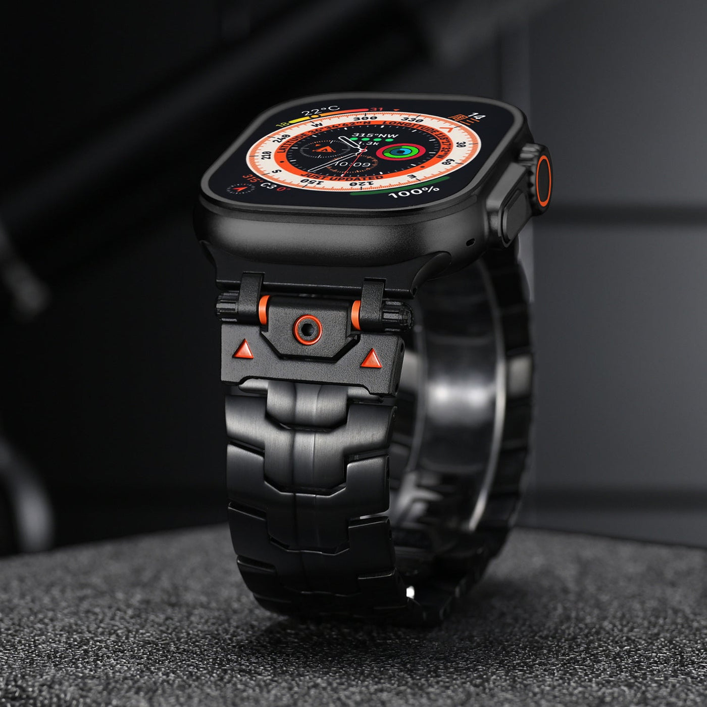 Mech Warrior Metall-Uhrenarmband für die Apple Watch