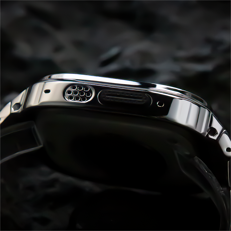 Edelstahlarmband mit Gehäuse für die Apple Watch