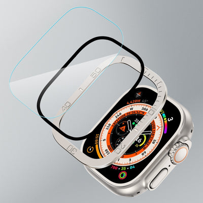 Tempered Glass Screen Protector Vollständiger Schutz für Apple Watch Ultra / Ultra2
