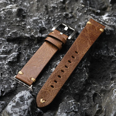 Handgefertigter Vintage Rissiger Riemen