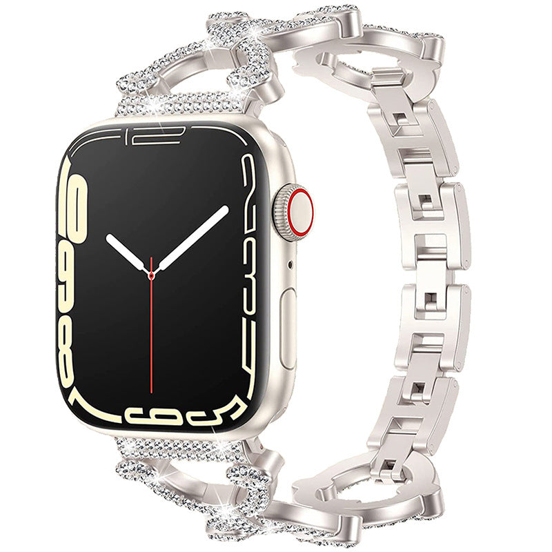 Bling-Diamant-Link-Armband für die Apple Watch