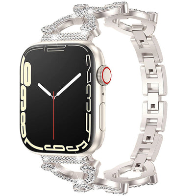 Bling-Diamant-Link-Armband für die Apple Watch
