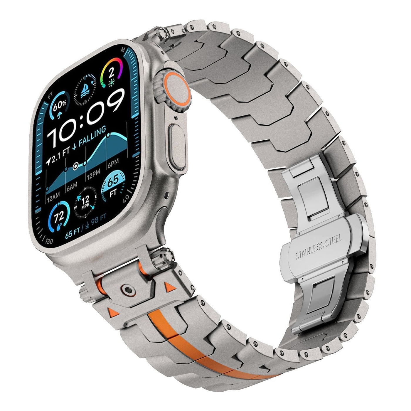 Mech Warrior Metall-Uhrenarmband für die Apple Watch