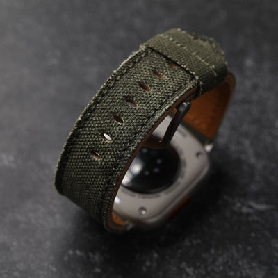 Canvas-Lederarmband für die Apple Watch