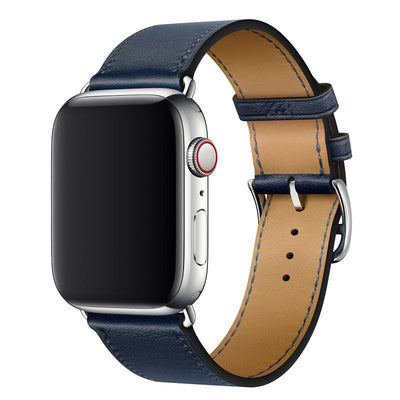 Echtes Lederhandgelenkband für die Apple Watch, handgenäht