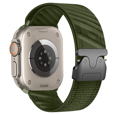 Twill-Nylon-Armband mit Fallschirmverschluss für die Apple Watch