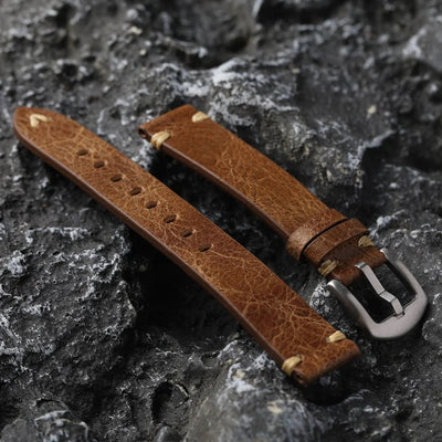 Handgefertigter Vintage Rissiger Riemen