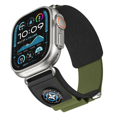 Kompass Nylon Loop Armband für die Apple Watch
