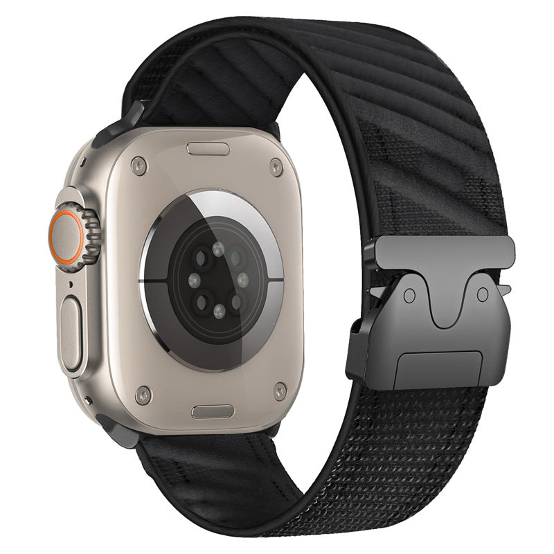 Twill-Nylon-Armband mit Fallschirmverschluss für die Apple Watch