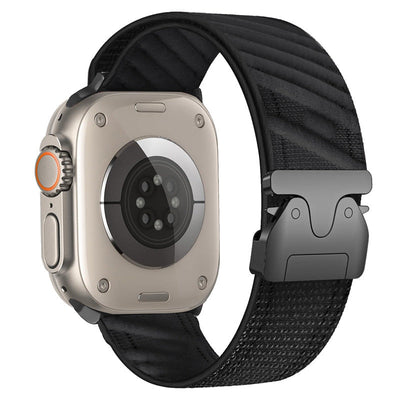 Twill-Nylon-Armband mit Fallschirmverschluss für die Apple Watch