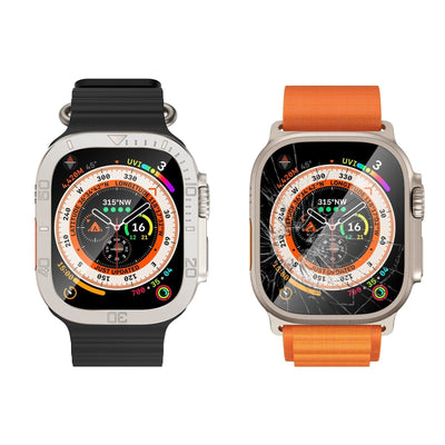 Tempered Glass Screen Protector Vollständiger Schutz für Apple Watch Ultra / Ultra2