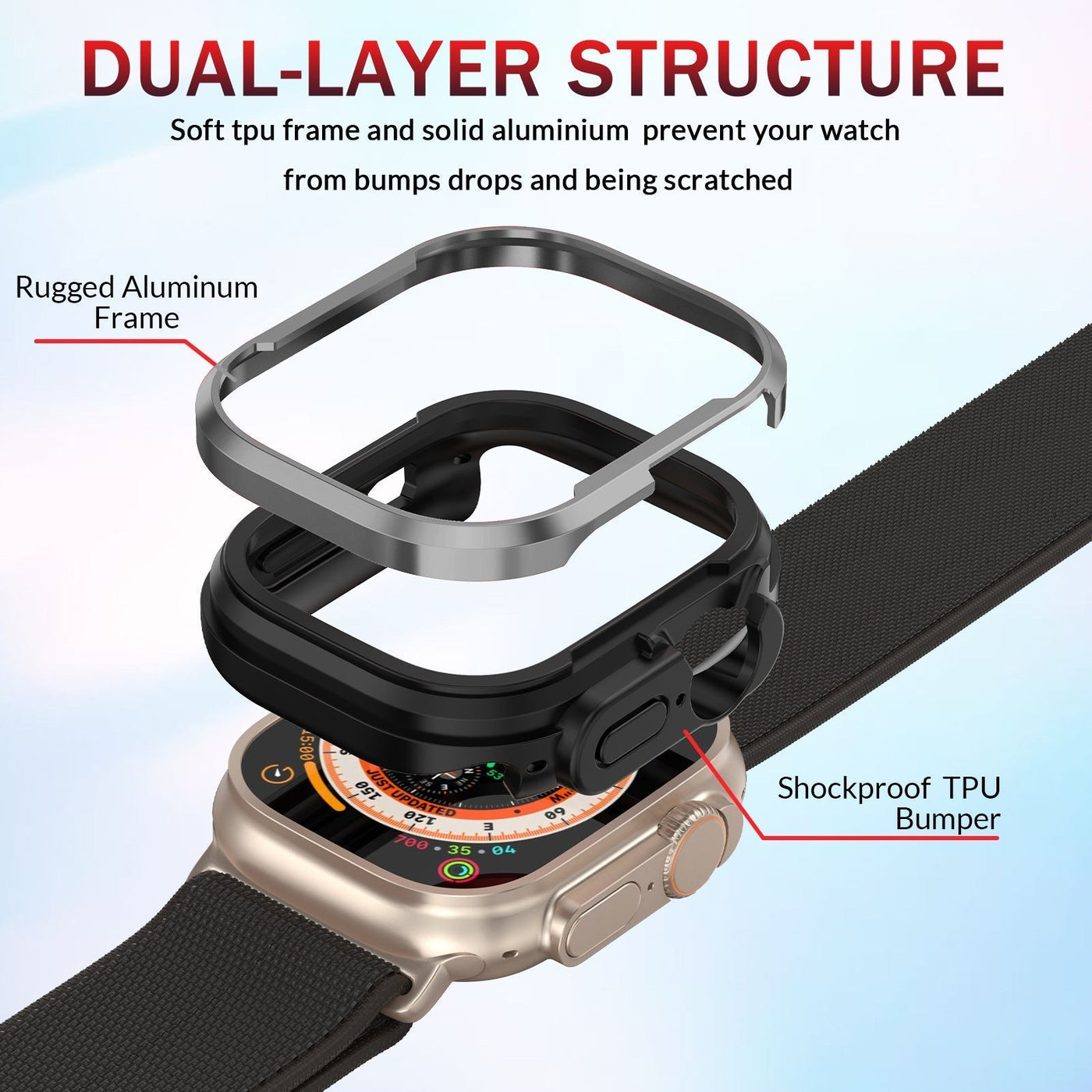 Aluminiumlegierungs-Hülle Bumper für Apple Watch