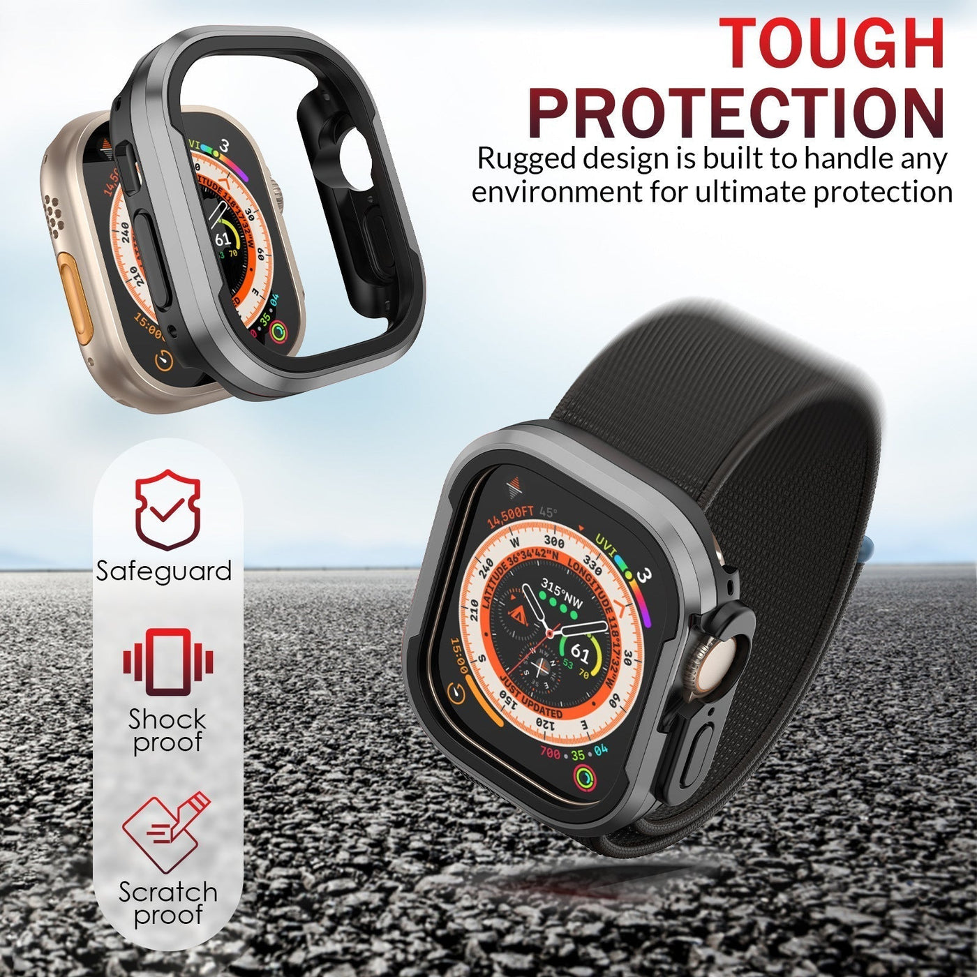 Aluminiumlegierungs-Hülle Bumper für Apple Watch