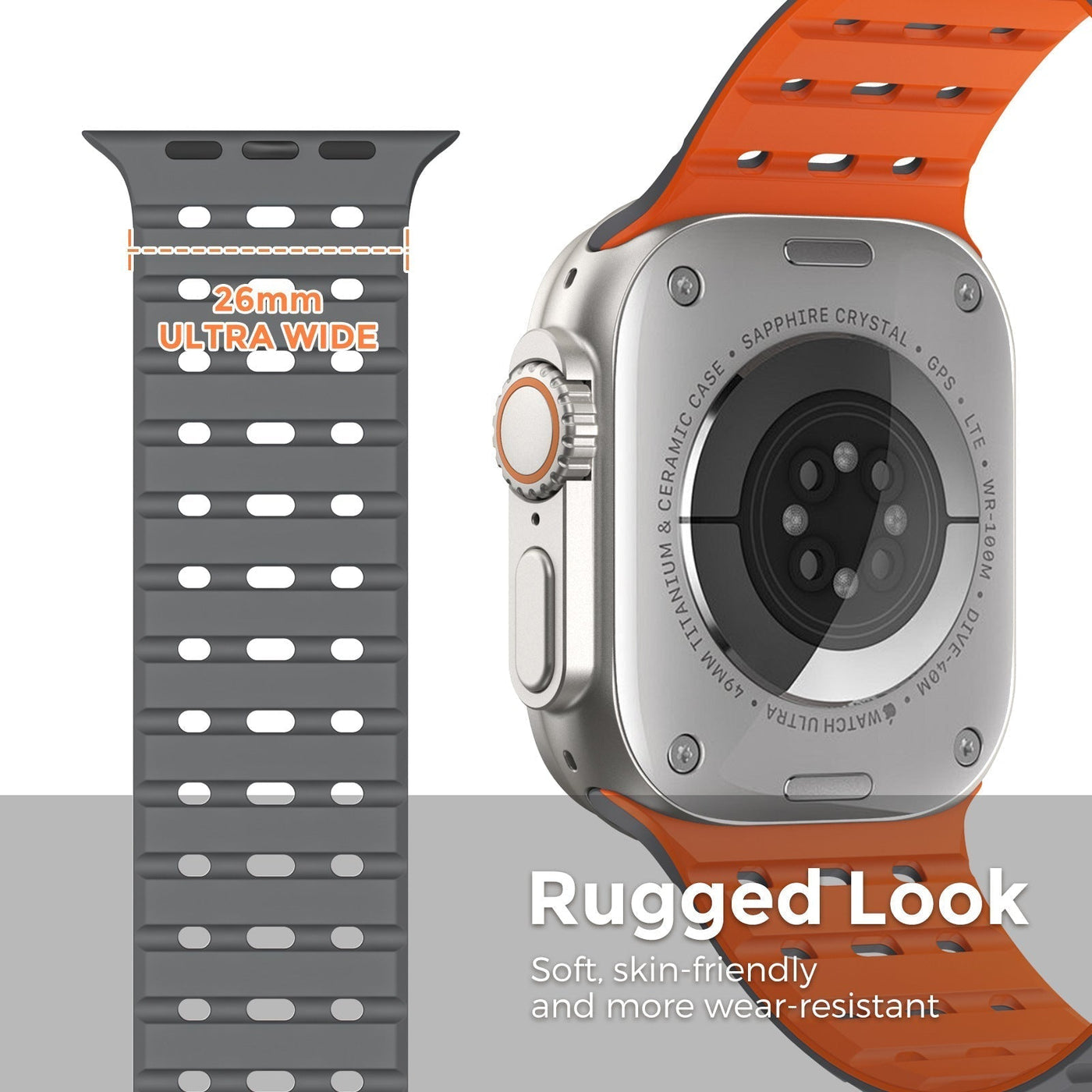 AW Atmungsaktives Magnetisches Silikonarmband für die Apple Watch