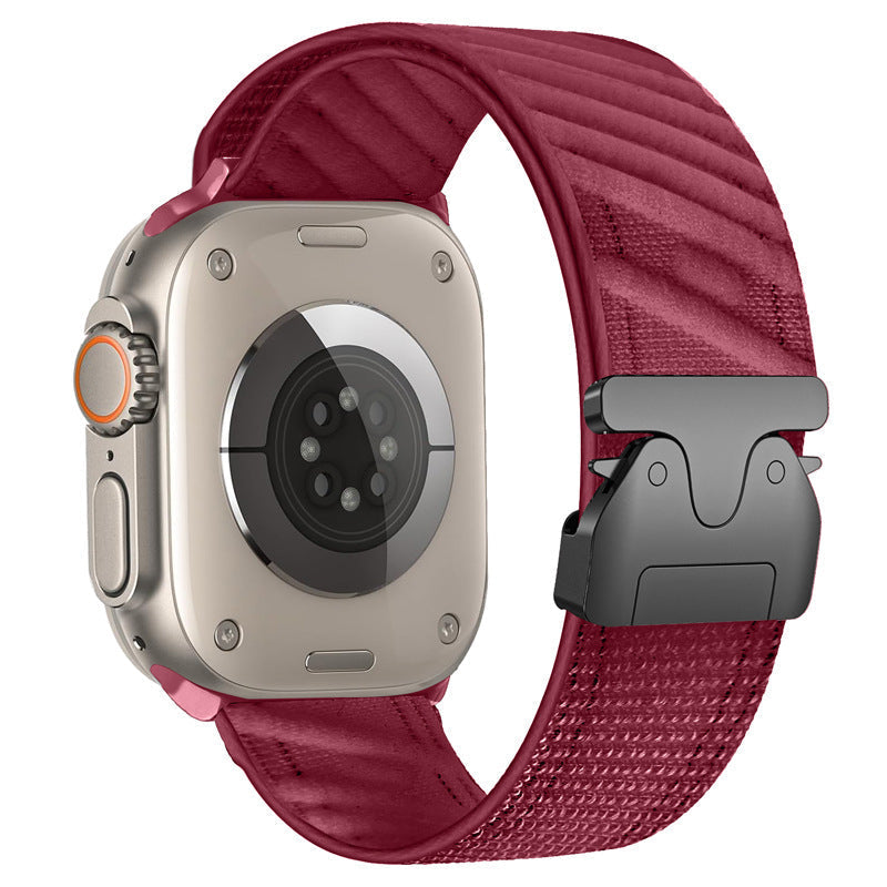 Twill-Nylon-Armband mit Fallschirmverschluss für die Apple Watch