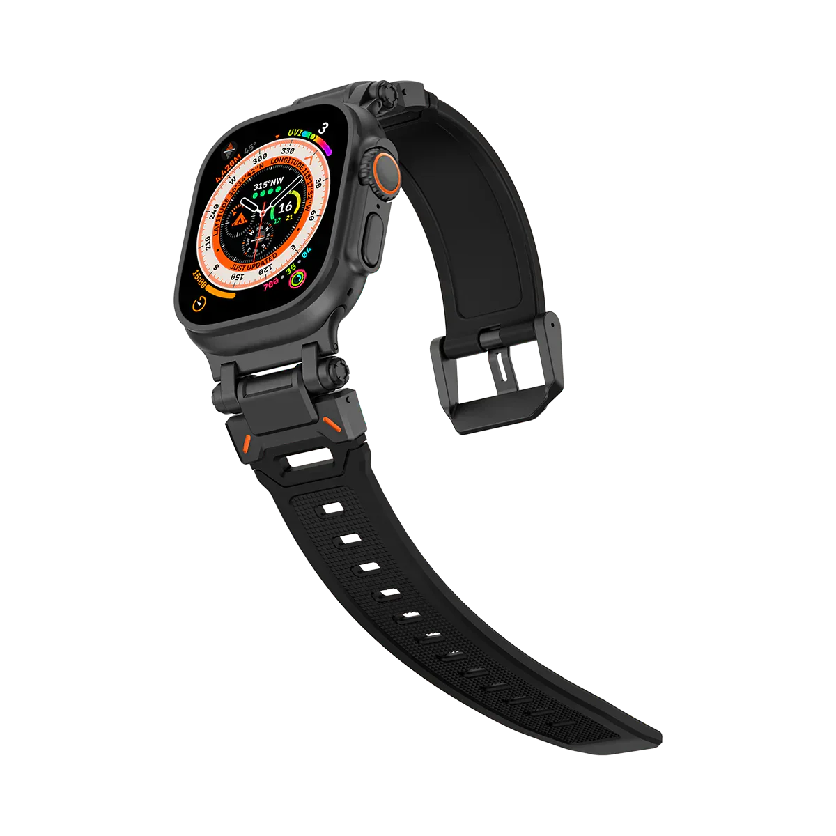 Neues Titan-Metallkopf-Silikonband für die Apple Watch