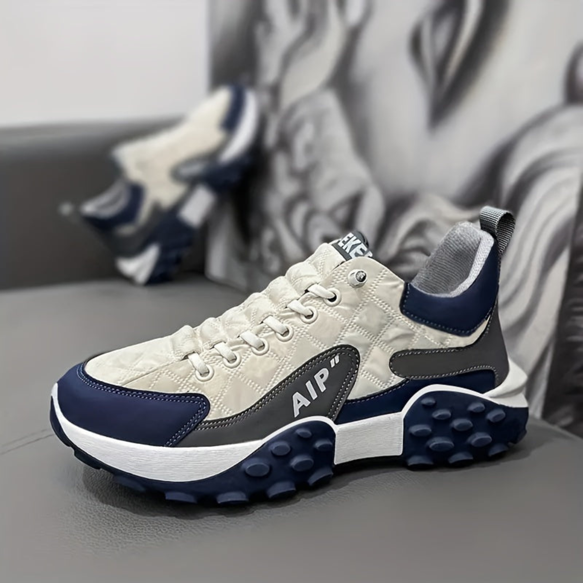 Schnürsneaker mit dicker Sohle für Herren