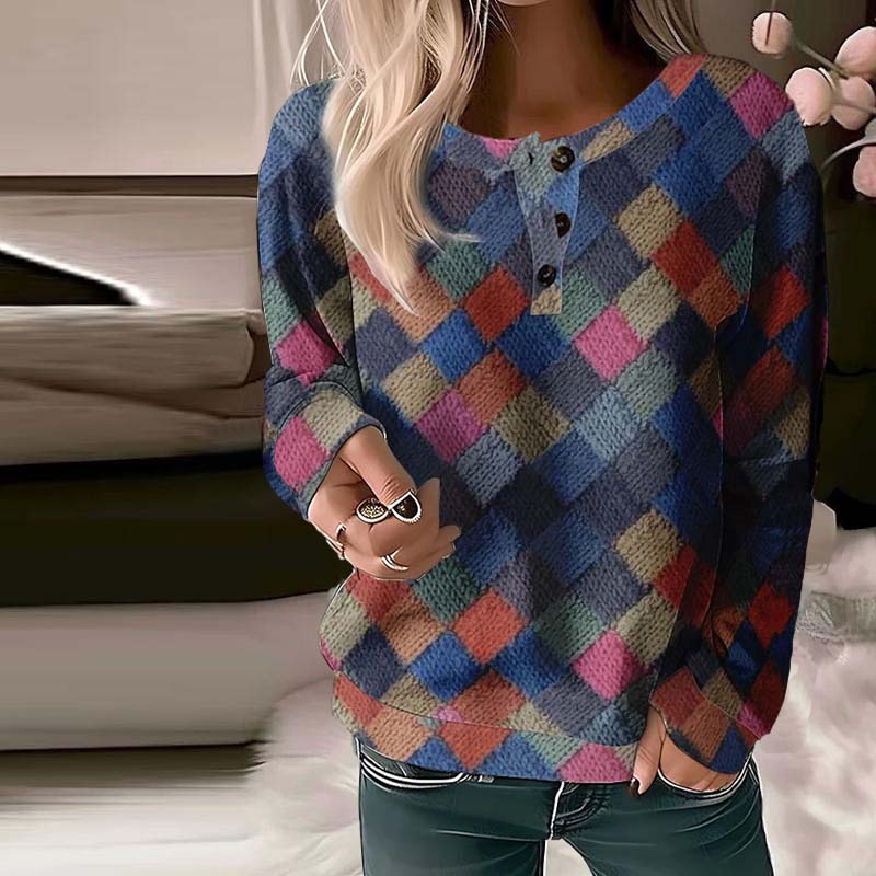 Geknöpfter Pullover für Damen