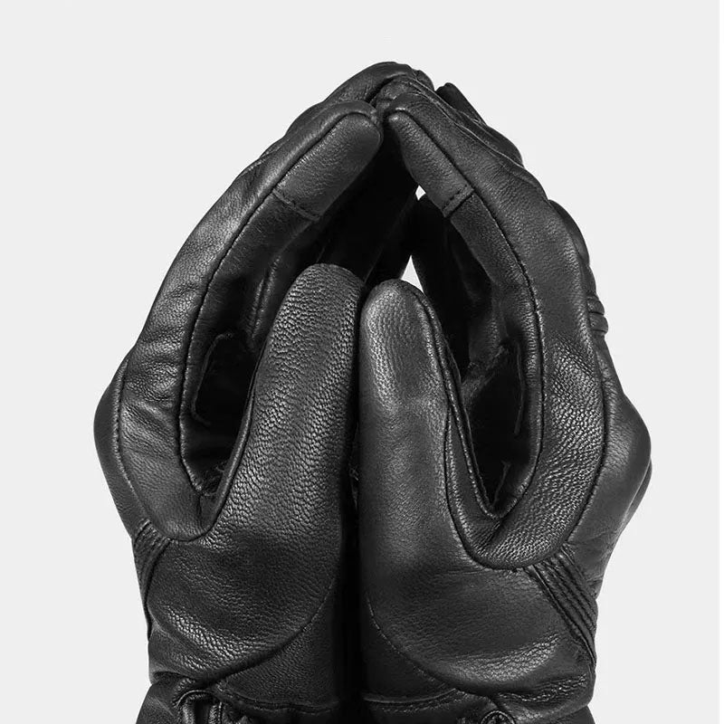 Leder Touchscreen Moto-Handschuhe Wasserdicht