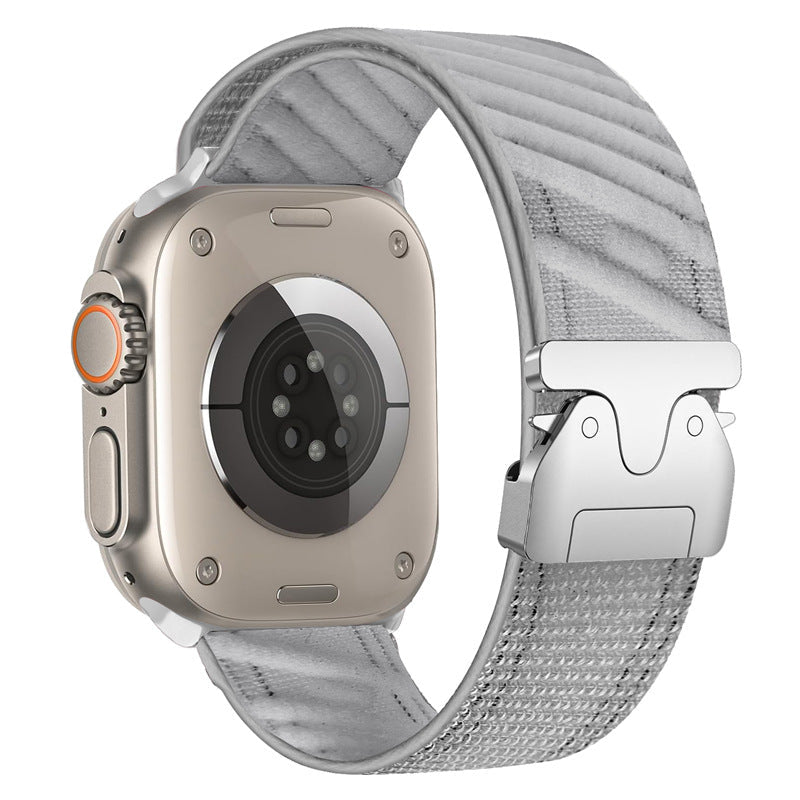 Twill-Nylon-Armband mit Fallschirmverschluss für die Apple Watch