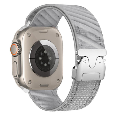 Twill-Nylon-Armband mit Fallschirmverschluss für die Apple Watch