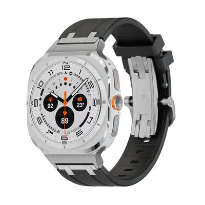 AP Schmetterlingsschnalle Silikonband für Samsung Galaxy Watch Ultra