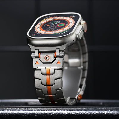 Mech Warrior Metall-Uhrenarmband für die Apple Watch