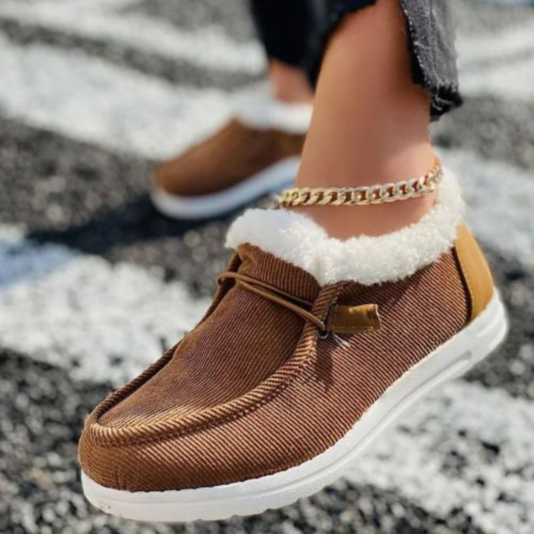 Lässige Schuhe mit Fellfutter für Damen