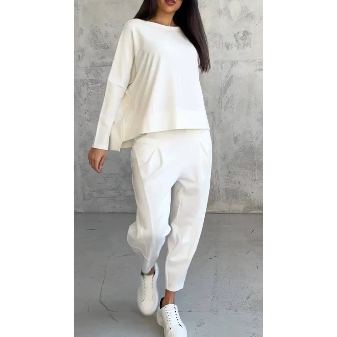 Lockere Hose- und Oberteil-Set für Damen