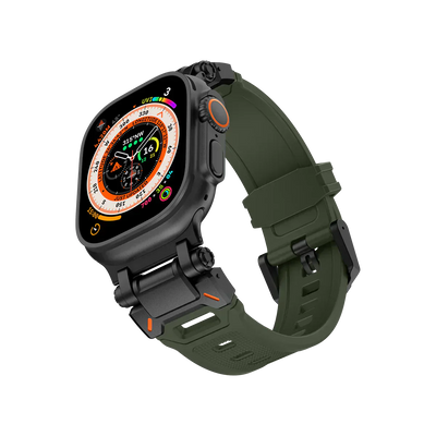 Neues Titan-Metallkopf-Silikonband für die Apple Watch