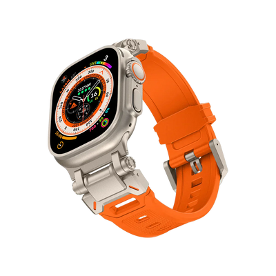 Neues Titan-Metallkopf-Silikonband für die Apple Watch