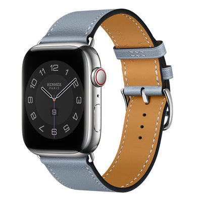 Echtes Lederhandgelenkband für die Apple Watch, handgenäht
