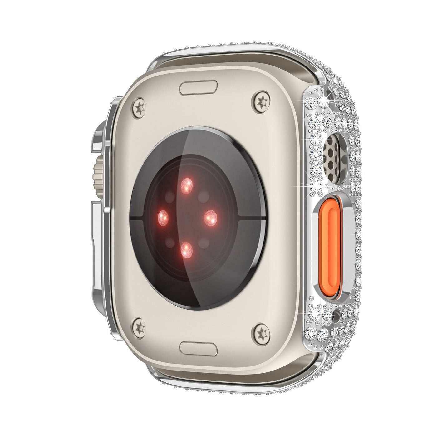Diamant-besetzte Full Cover Case Bildschirm Schutzfolie für die Apple Watch