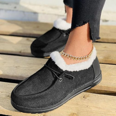Lässige Schuhe mit Fellfutter für Damen