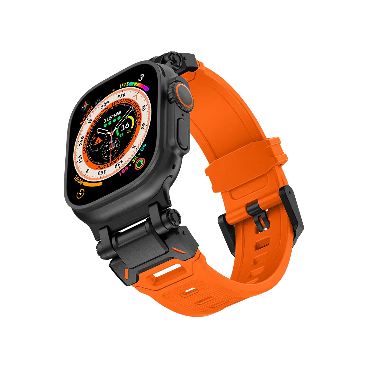 Neues Titan-Metallkopf-Silikonband für die Apple Watch