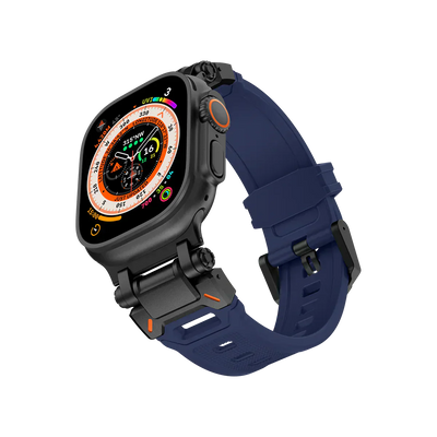 Neues Titan-Metallkopf-Silikonband für die Apple Watch