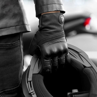 Leder Touchscreen Moto-Handschuhe Wasserdicht