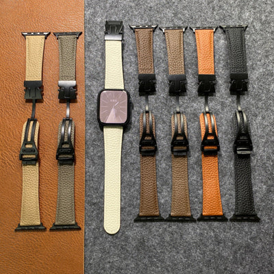 Magnetverschluss Lederarmband für die Apple Watch