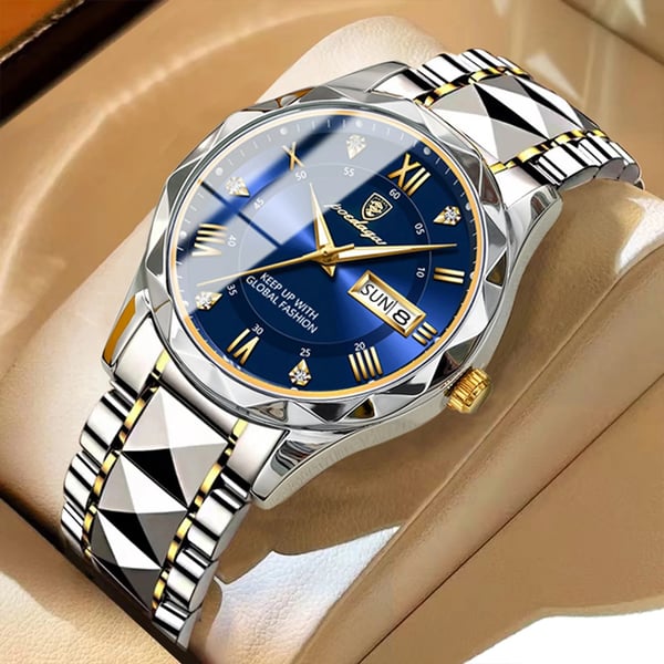 Wasserdichte Luxus-Herrenarmbanduhr von der Top-Marke mit Leuchtfunktion