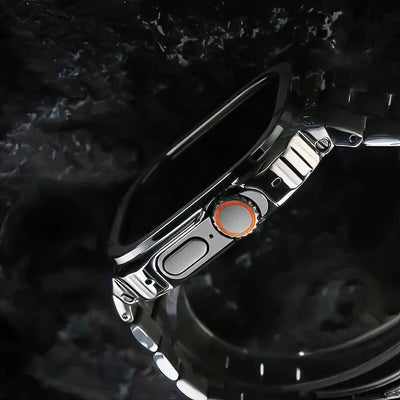 Edelstahlarmband mit Gehäuse für die Apple Watch