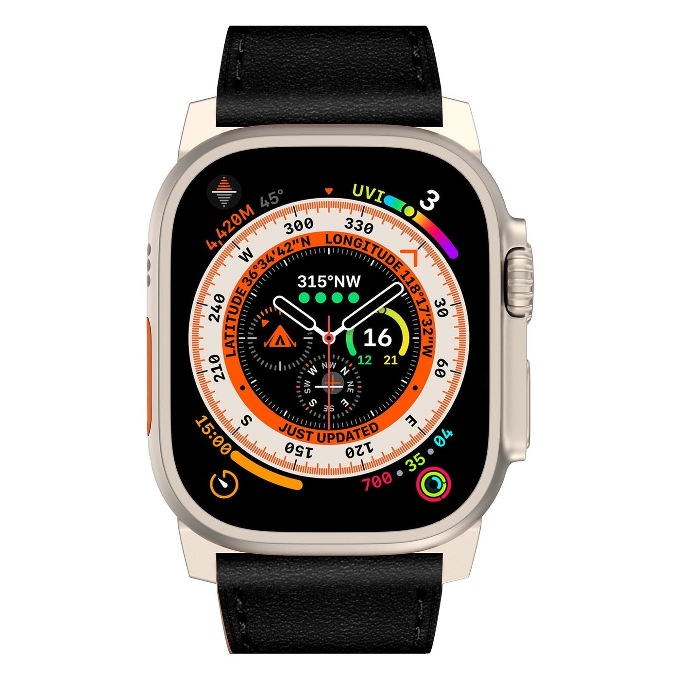 Wilderness Lederarmband für Apple Watch