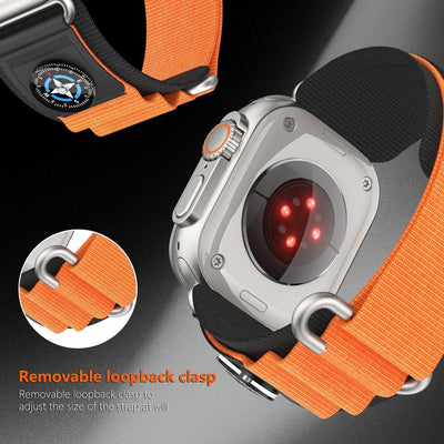 Kompass Nylon Loop Armband für die Apple Watch