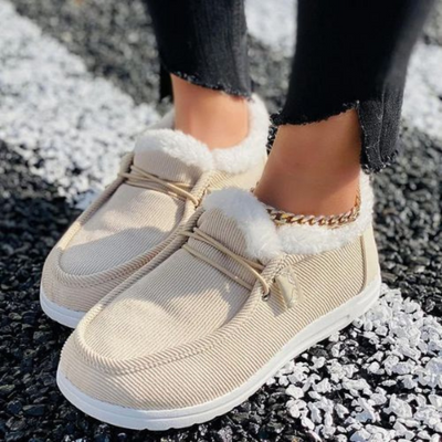 Lässige Schuhe mit Fellfutter für Damen
