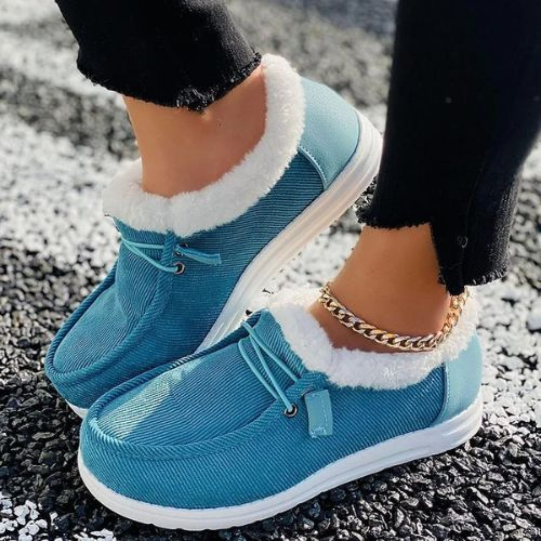 Lässige Schuhe mit Fellfutter für Damen